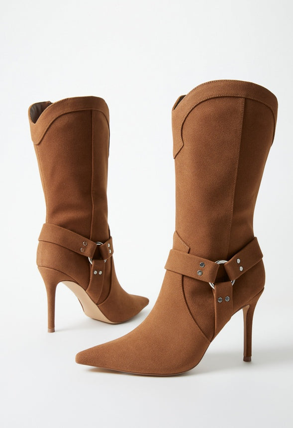 Lucinda Stiletto Boot Oak
