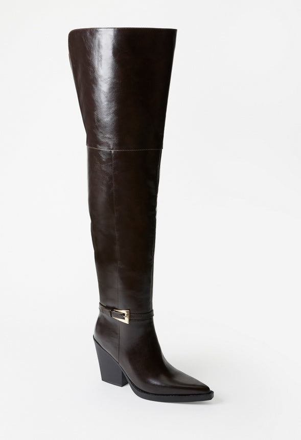 Shania Heeled Boot Cacao Brown