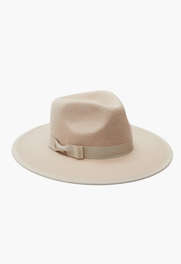 RANCHER WITH GROSGRAIN BOW HAT Birch