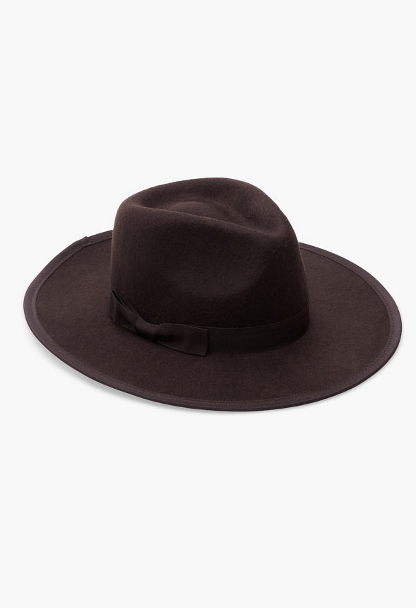 RANCHER WITH GROSGRAIN BOW HAT Coffee