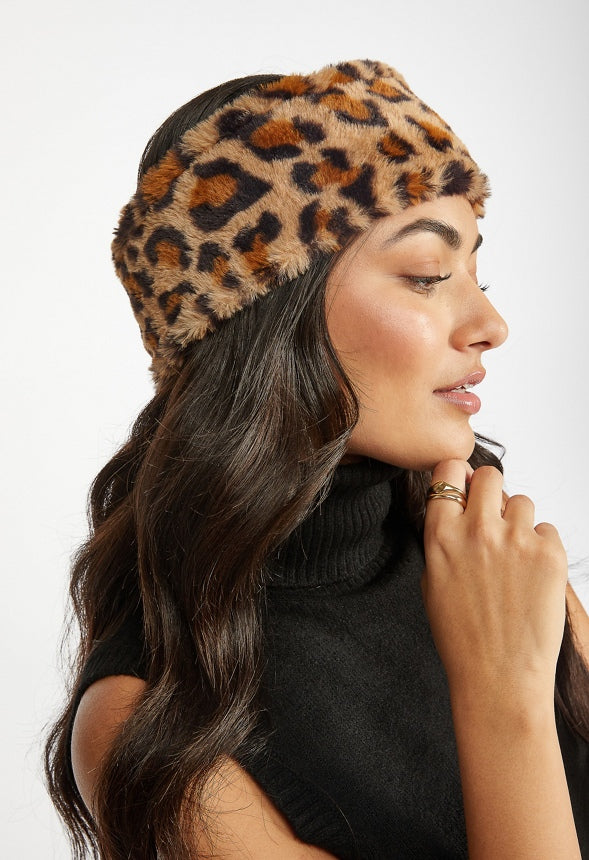 Ear Warmer Headband Leopard