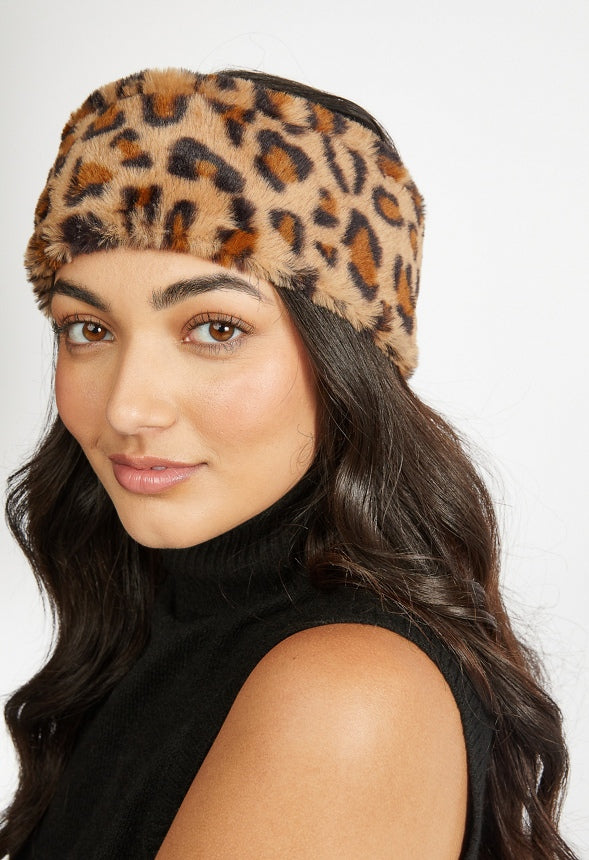 Ear Warmer Headband Leopard