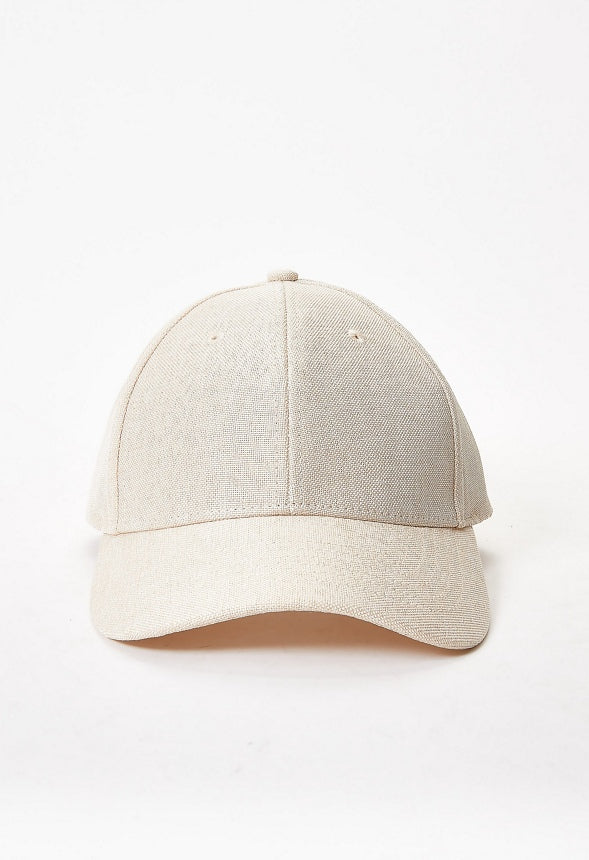 Linen Baseball Cap Natural Linen