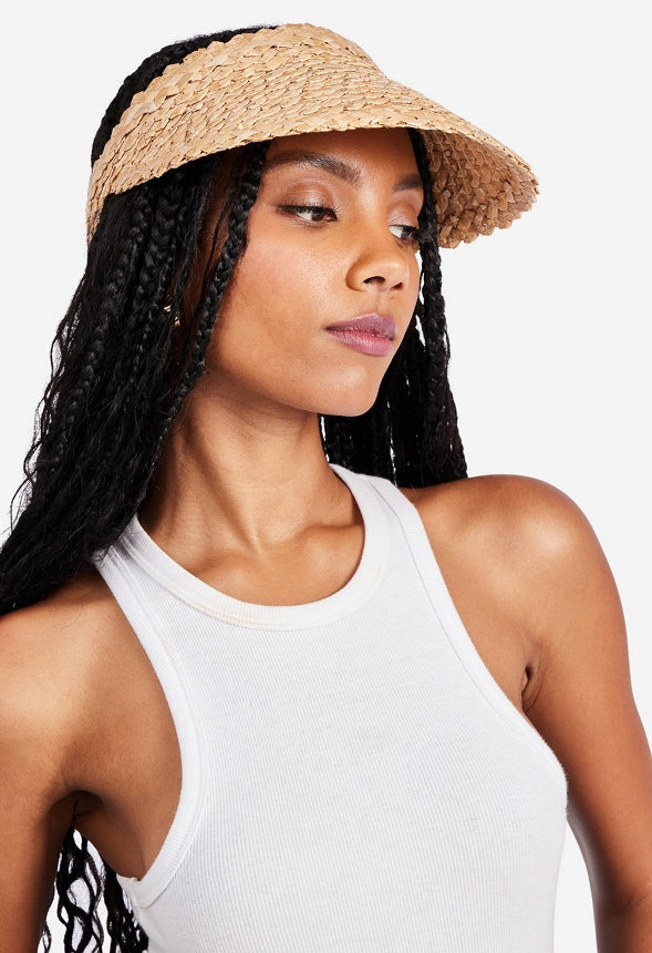 Raffia Visor Natural