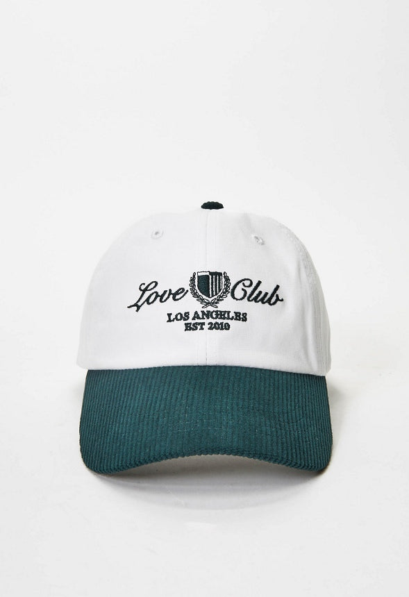 Corduroy Panel Cap Canvas Green
