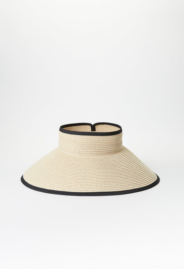 Packable Sun Visor Natural/ Black