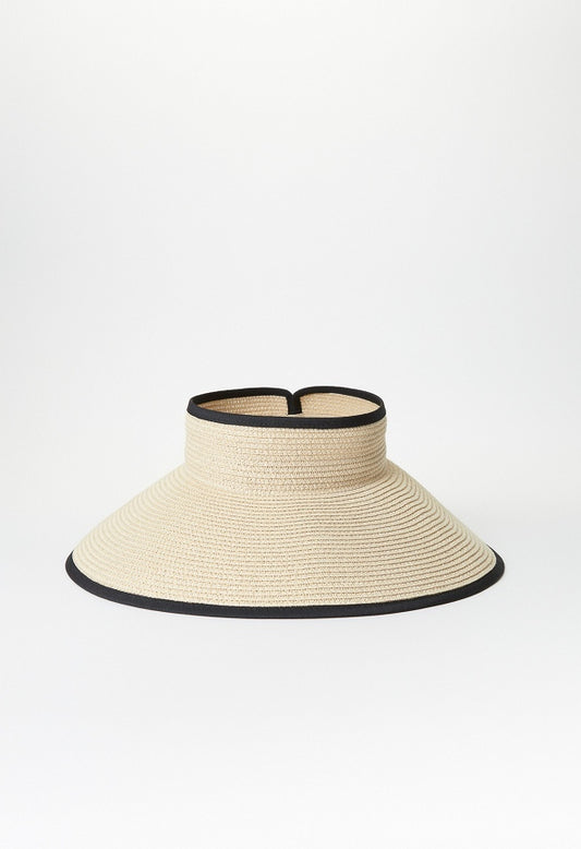 Packable Sun Visor Natural/ Black
