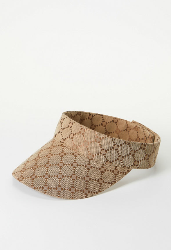 Jacquard Logo Visor Taupe
