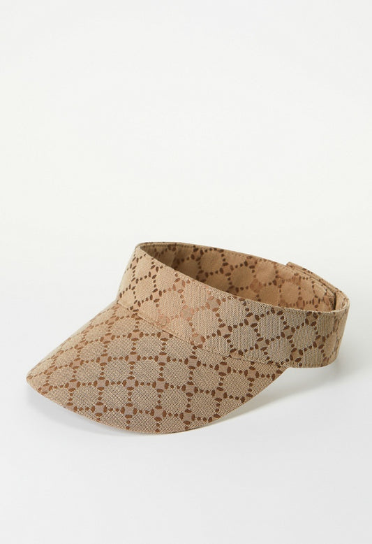 Jacquard Logo Visor Taupe