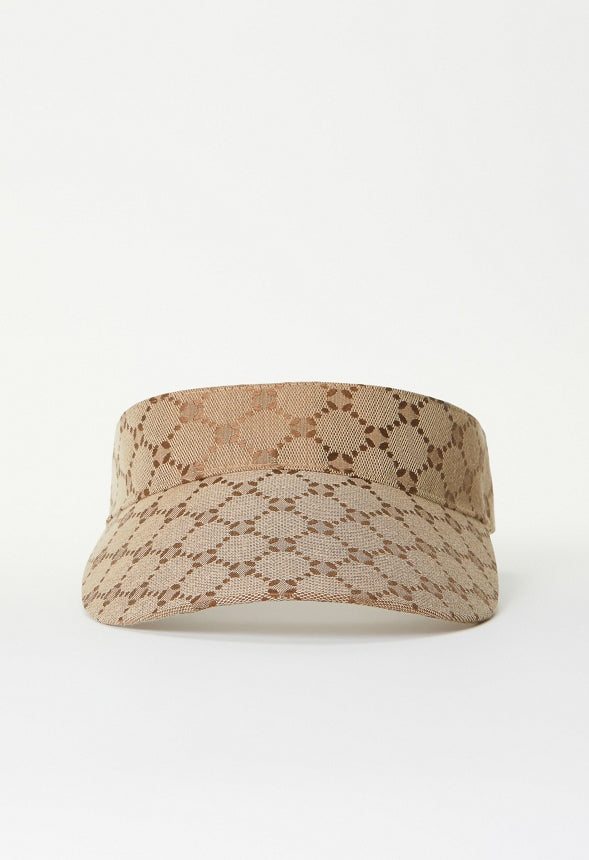 Jacquard Logo Visor Taupe