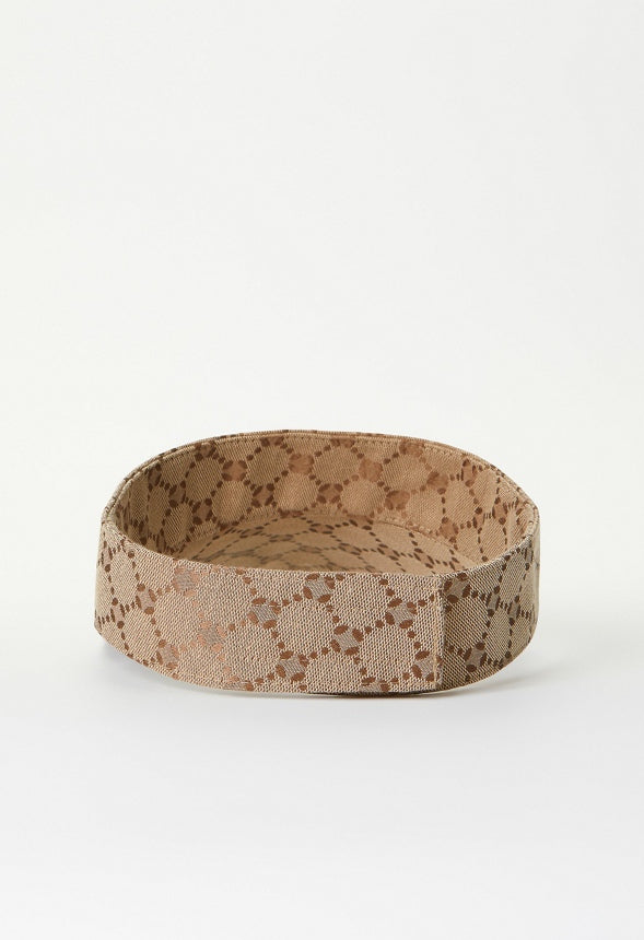 Jacquard Logo Visor Taupe