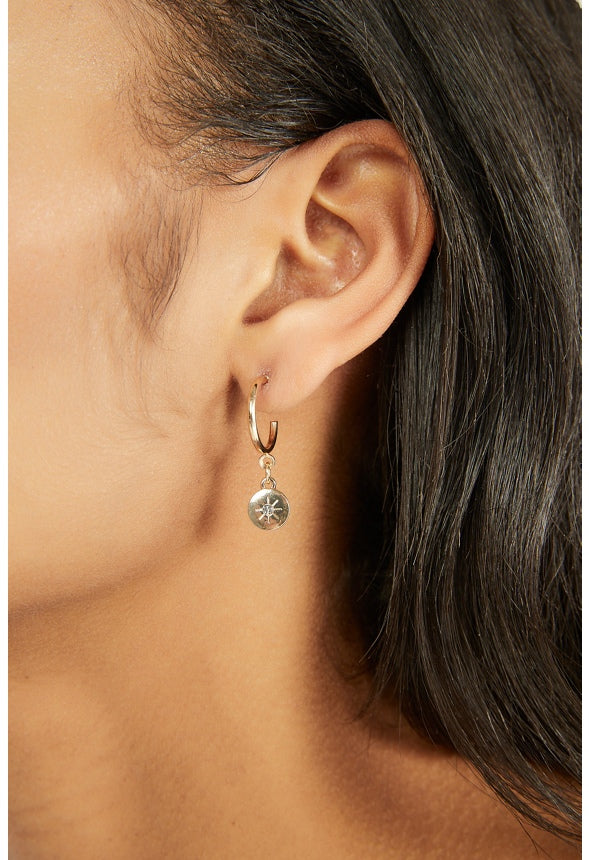 Blair Rhinestone Stud And Hoop Multipack Clear/Gold