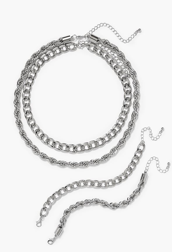 Jada Jewelry Set Silver