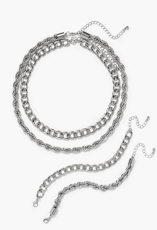 Jada Jewelry Set Silver