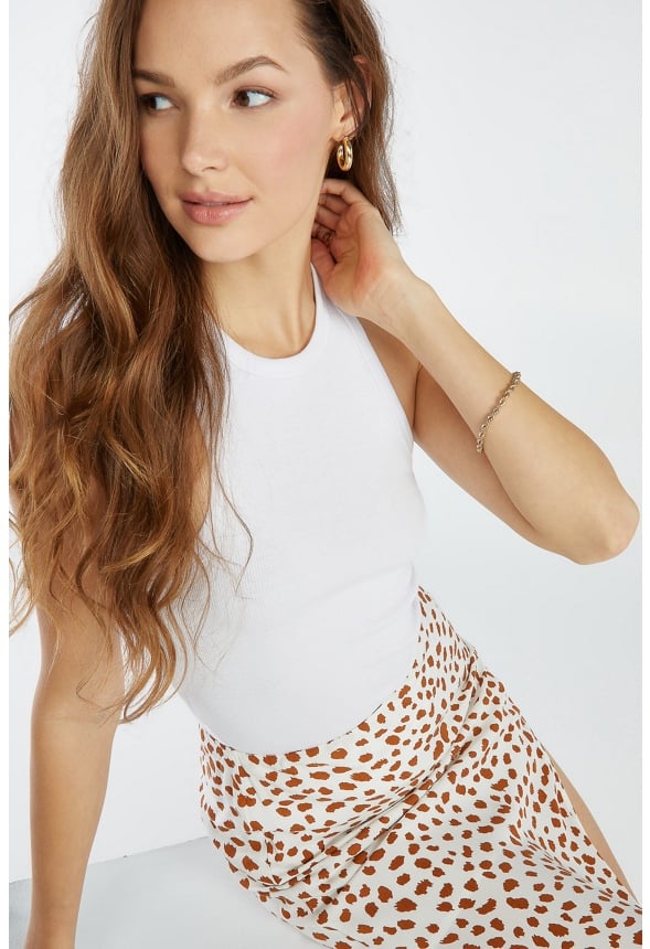 Basic Rib Tank Top Bright White