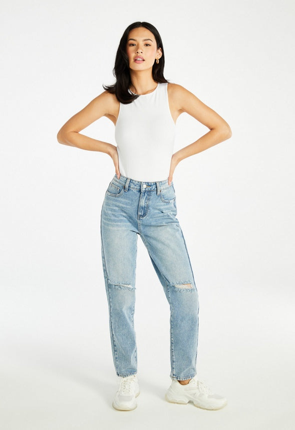 Seamless Tank Bodysuit Bright White