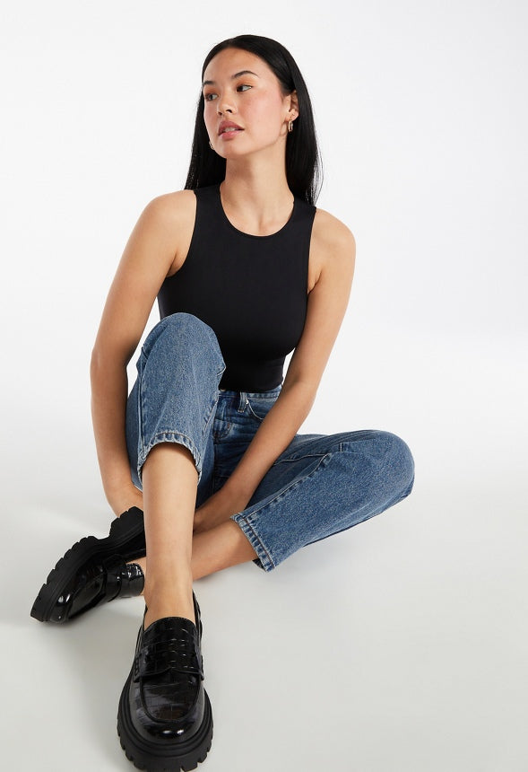 Seamless Tank Bodysuit Black Caviar
