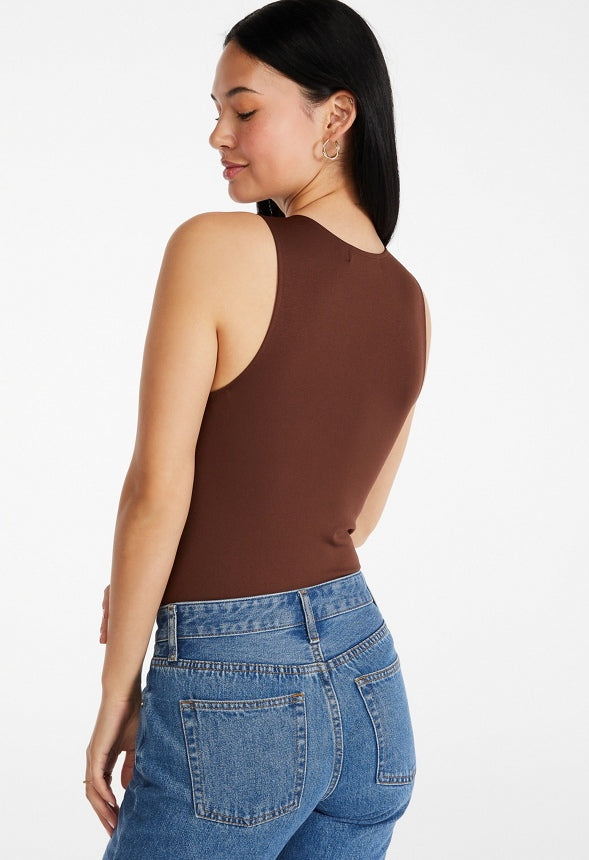 Seamless Tank Bodysuit Chocolate Lab