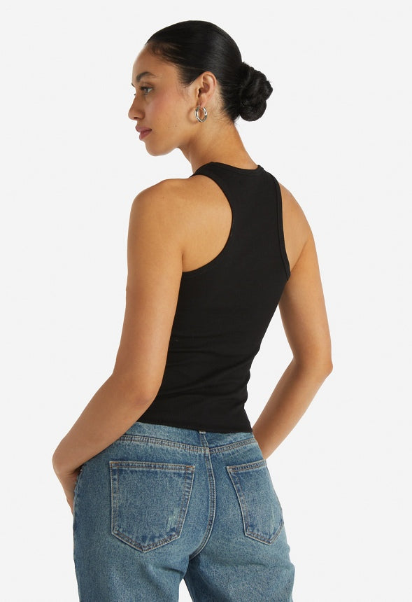 3-Pack Basic Rib Tank White/ Black Caviar/ Dark Heather Grey