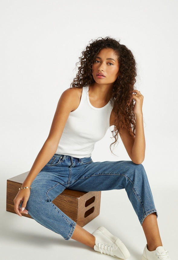 3-Pack Basic Rib Tank White/ Black Caviar/ Dark Heather Grey