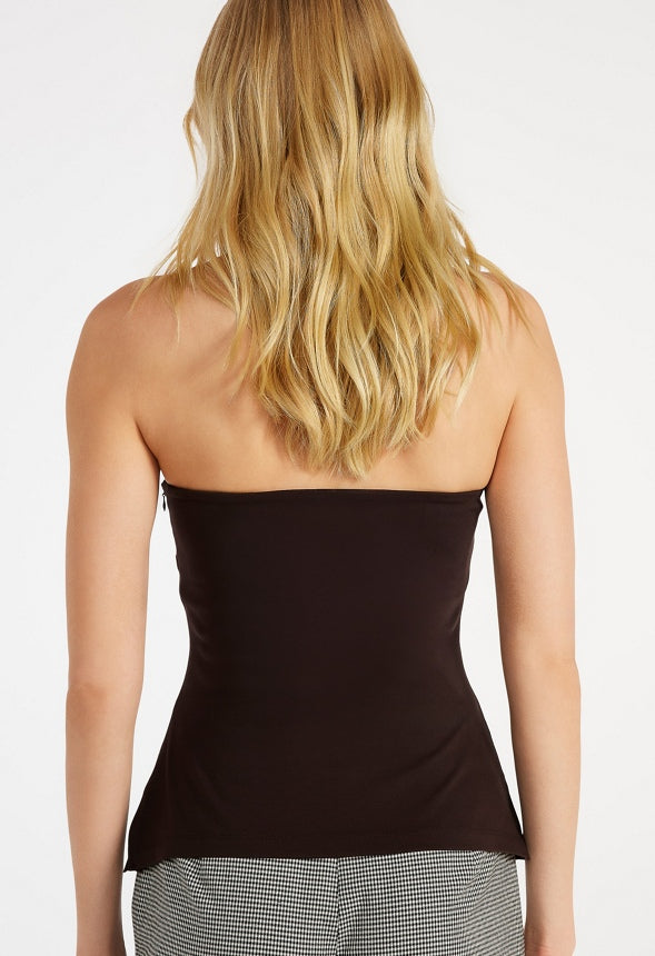 Ponte Tunic Tube Top Coffee