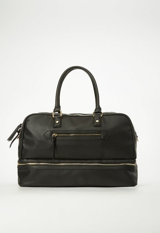 Multi Compartment Weekender Bag Black