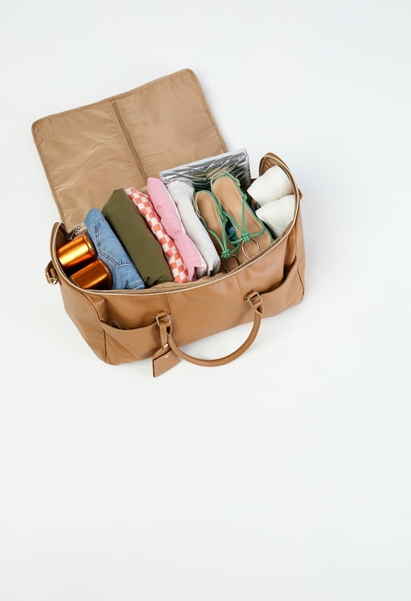 Garment Weekender Bag Light Camel