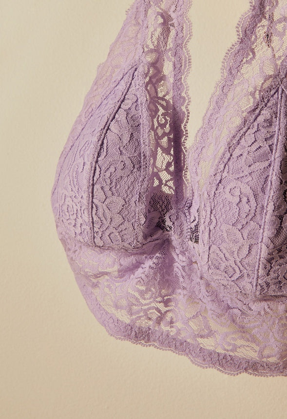 LANA LACE BRALETTE (Two-Pack) Purple/Ivory