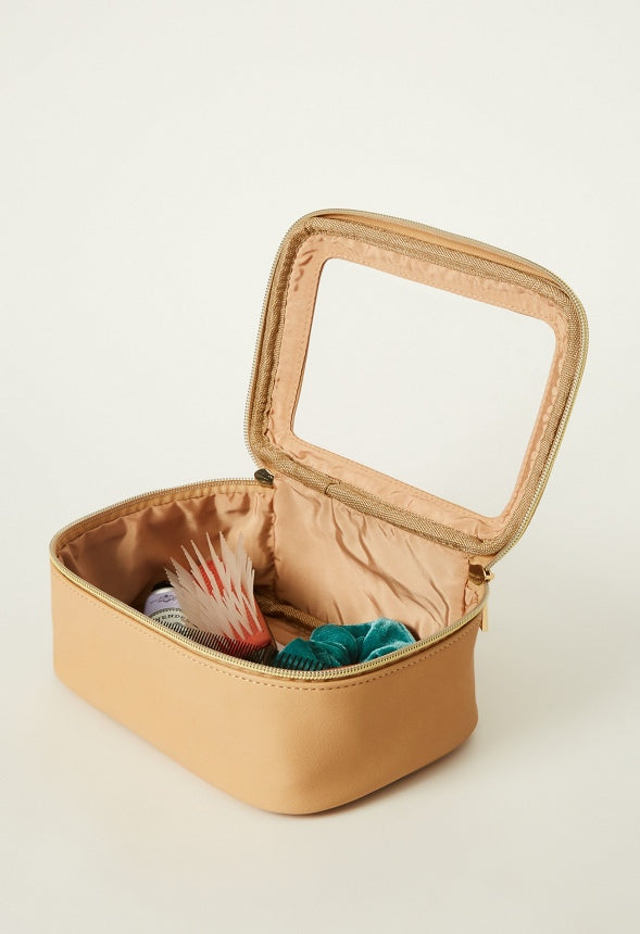 Classic Cosmetic Travel Kit Light Camel
