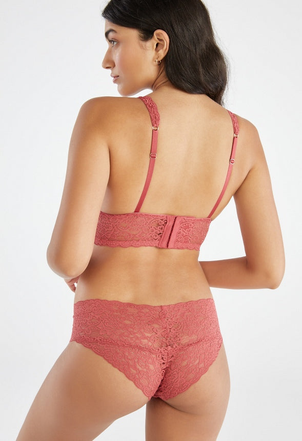 LANA BRIEF CLASSIC (Trio Set) Coral/Beige/Black