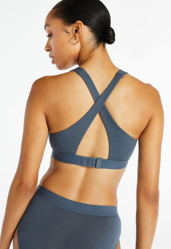 Hallie Bralette (Two-Pack) Pink/ Grey