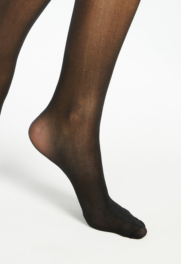 Semi-Sheer Tights Black