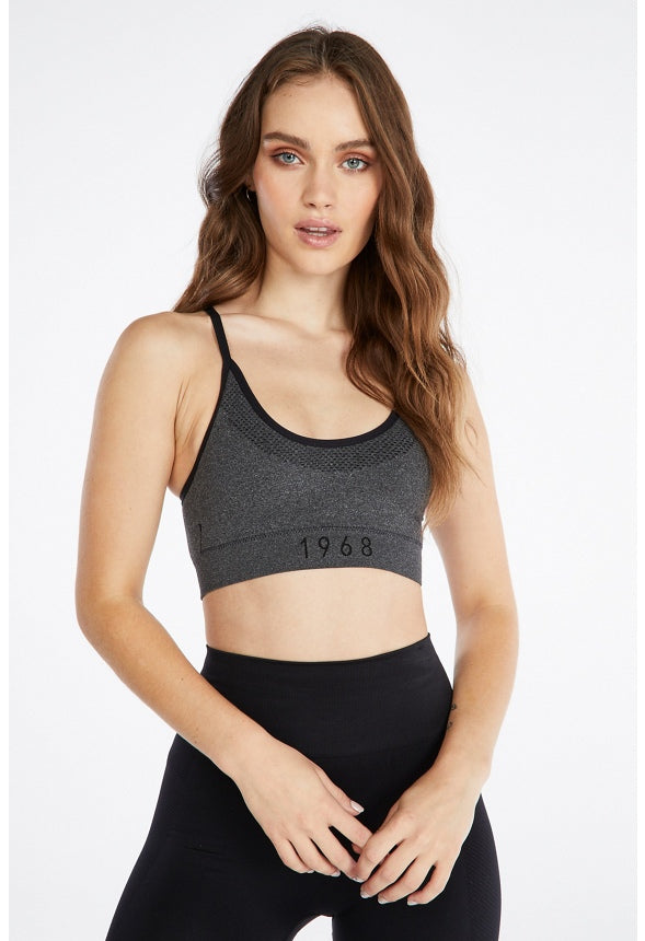 Phoenix Active Sports Bra Grey Melange