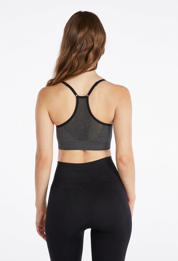 Phoenix Active Sports Bra Grey Melange