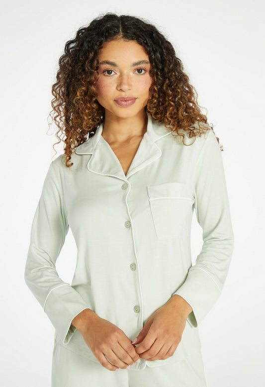 Fauna Pajama Top Green