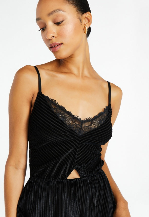 Tatum Teddy Romper Black