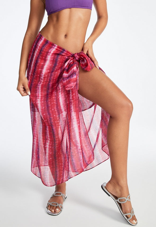 Long Sarong Tie Dye Print