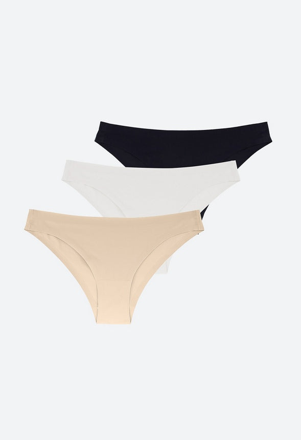 Mio Brazilian Undies (Trio Set) Black/ Ivory/ Beige