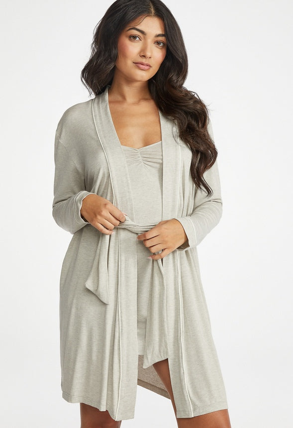 Charli Kimono Robe Grey