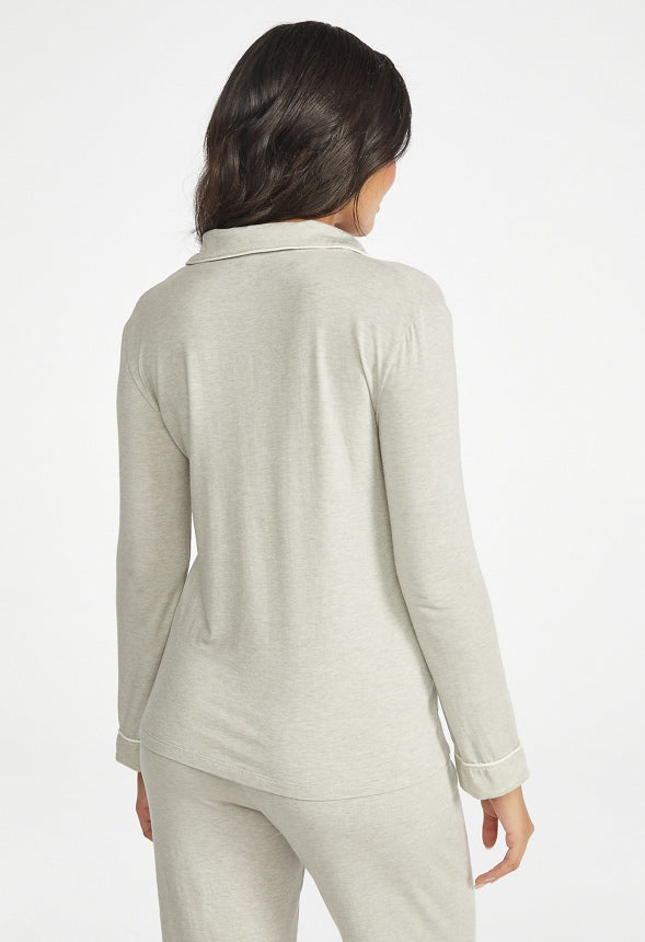 Charli Pajama Top Grey