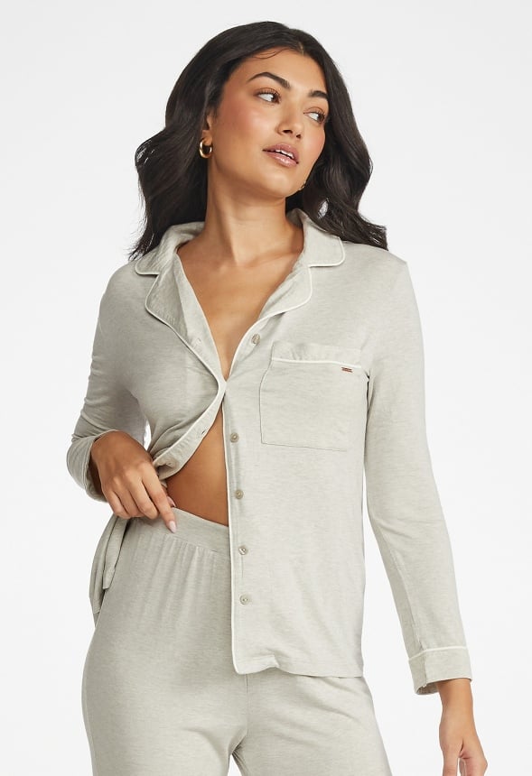 Charli Pajama Top Grey