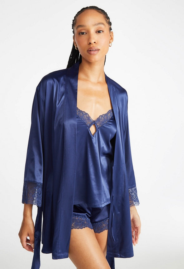 Lyra Kimono Robe Blue