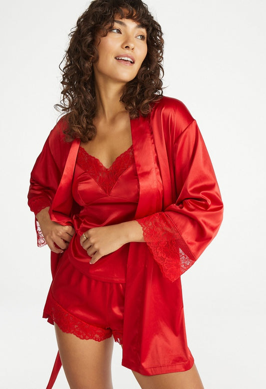 Alexa Kimono Robe Red