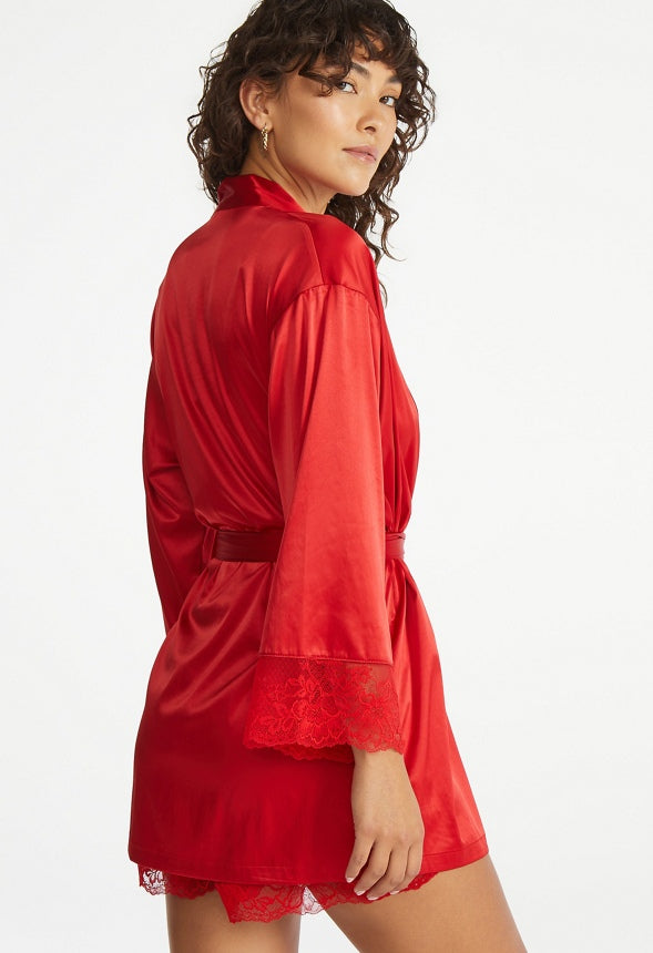 Alexa Kimono Robe Red