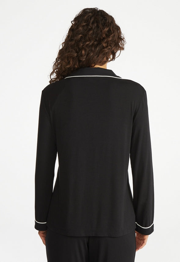Charli Pajama Top Black