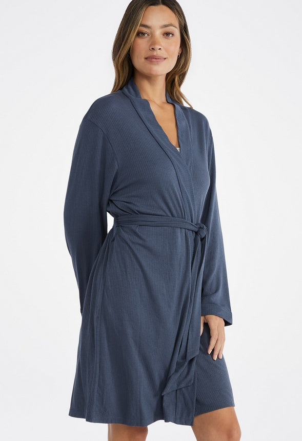 Sofia Kimono Robe Grey