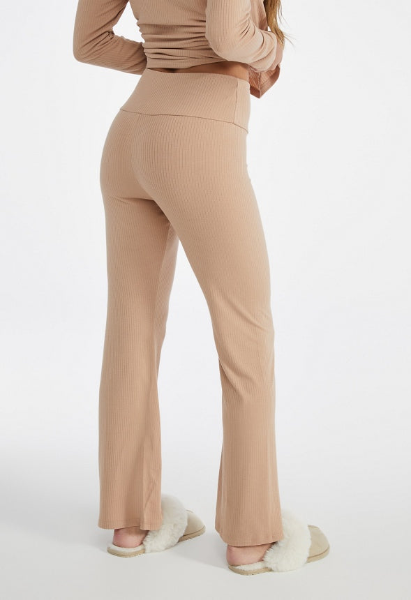 Sofia Pajama Pants Beige