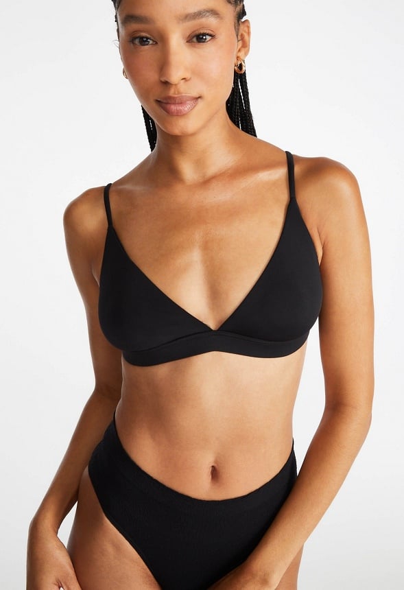 2-Pack Triangle Bralette Black/ Nude