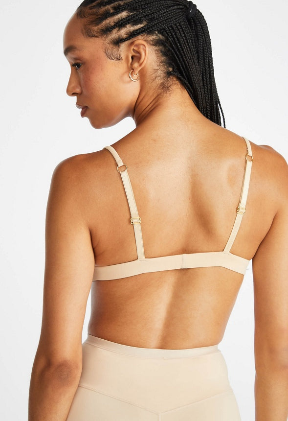 2-Pack Triangle Bralette Black/ Nude