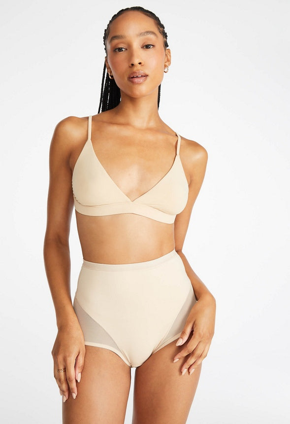 2-Pack Triangle Bralette Black/ Nude